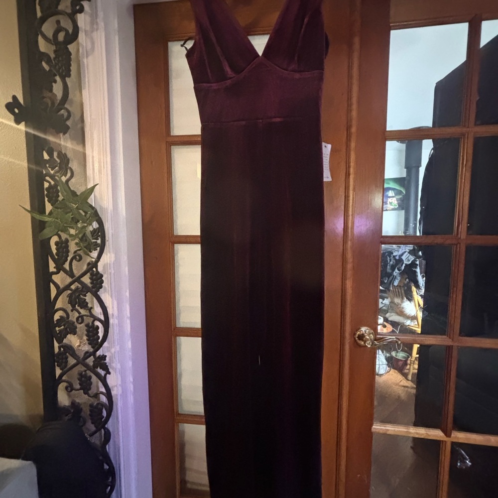 Lulu's Elegant Plum Maxi Dress